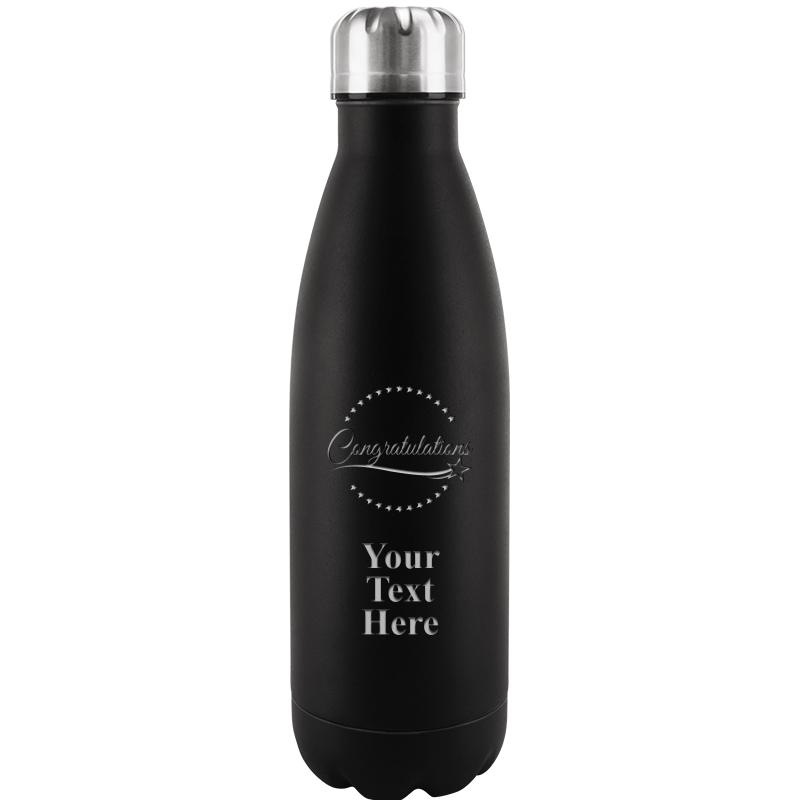 BLACK WATER BOTTLE 17 OZ