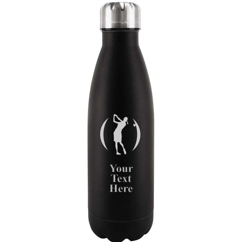 BLACK WATER BOTTLE 17 OZ