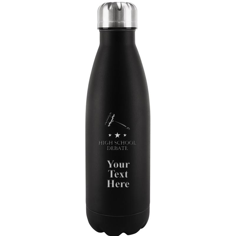 BLACK WATER BOTTLE 17 OZ