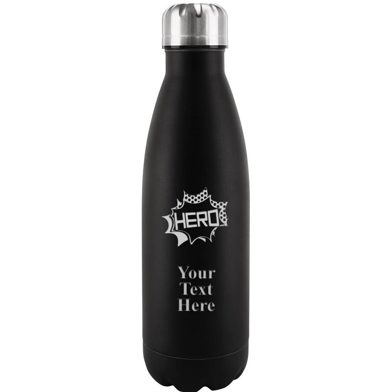 BLACK WATER BOTTLE 17 OZ