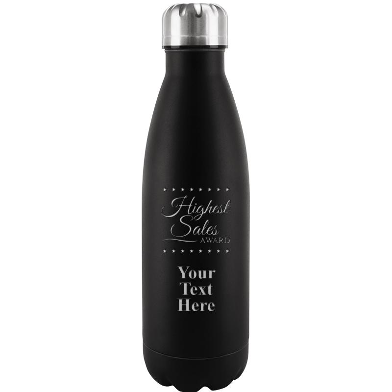 BLACK WATER BOTTLE 17 OZ