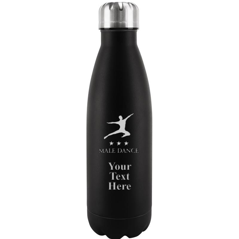 BLACK WATER BOTTLE 17 OZ