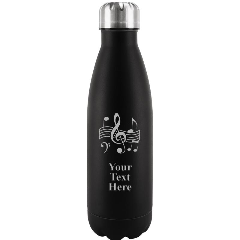 BLACK WATER BOTTLE 17 OZ