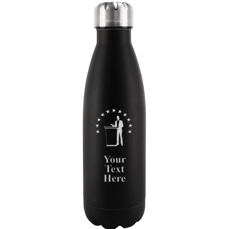 BLACK WATER BOTTLE 17 OZ