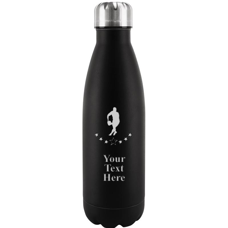 BLACK WATER BOTTLE 17 OZ