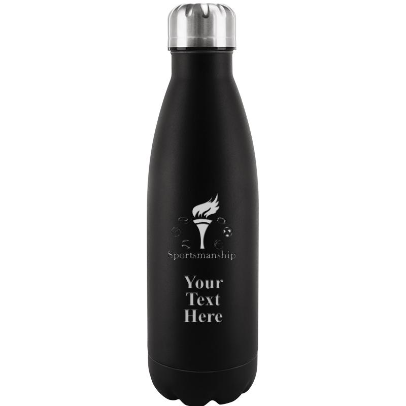 BLACK WATER BOTTLE 17 OZ