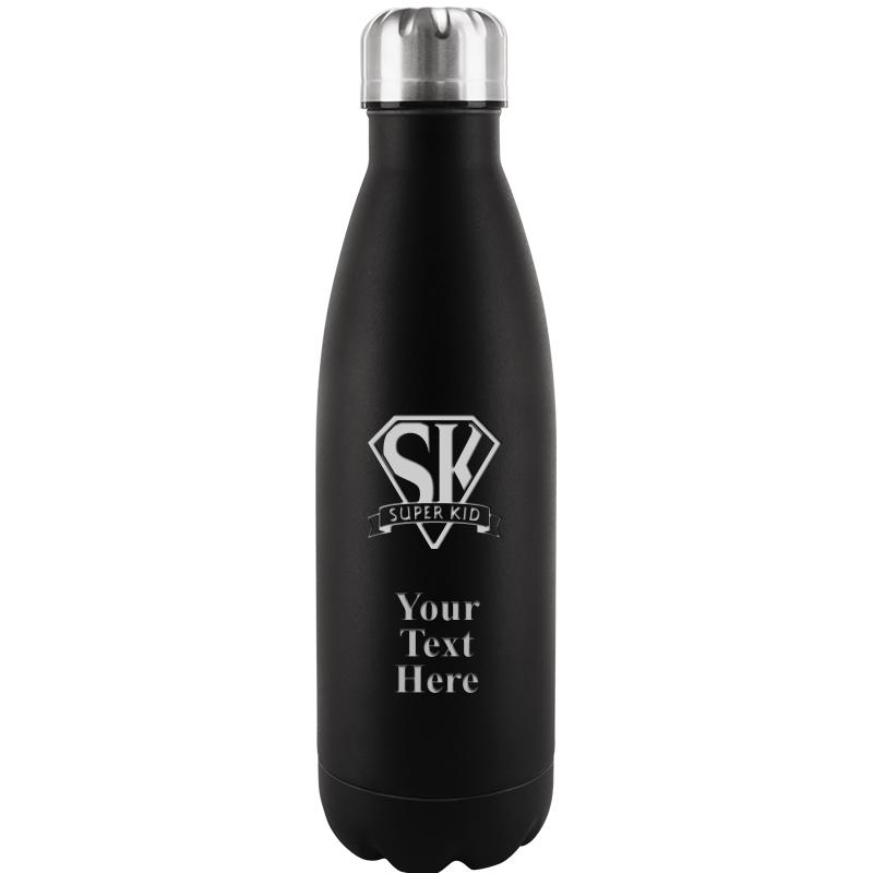 BLACK WATER BOTTLE 17 OZ