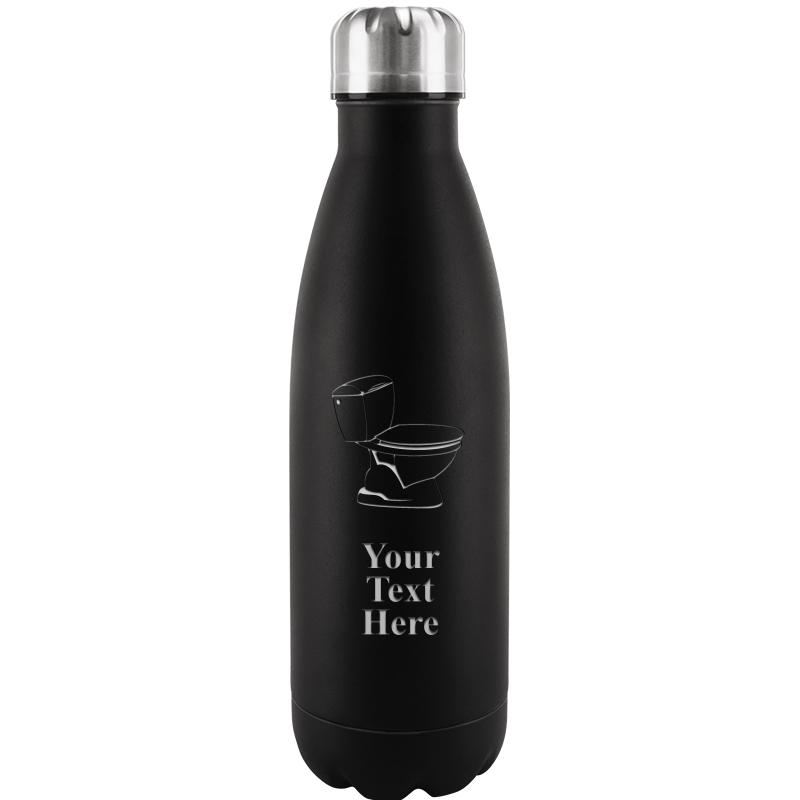 BLACK WATER BOTTLE 17 OZ