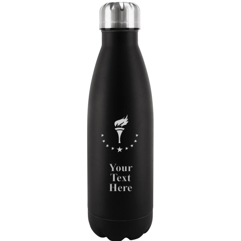 BLACK WATER BOTTLE 17 OZ