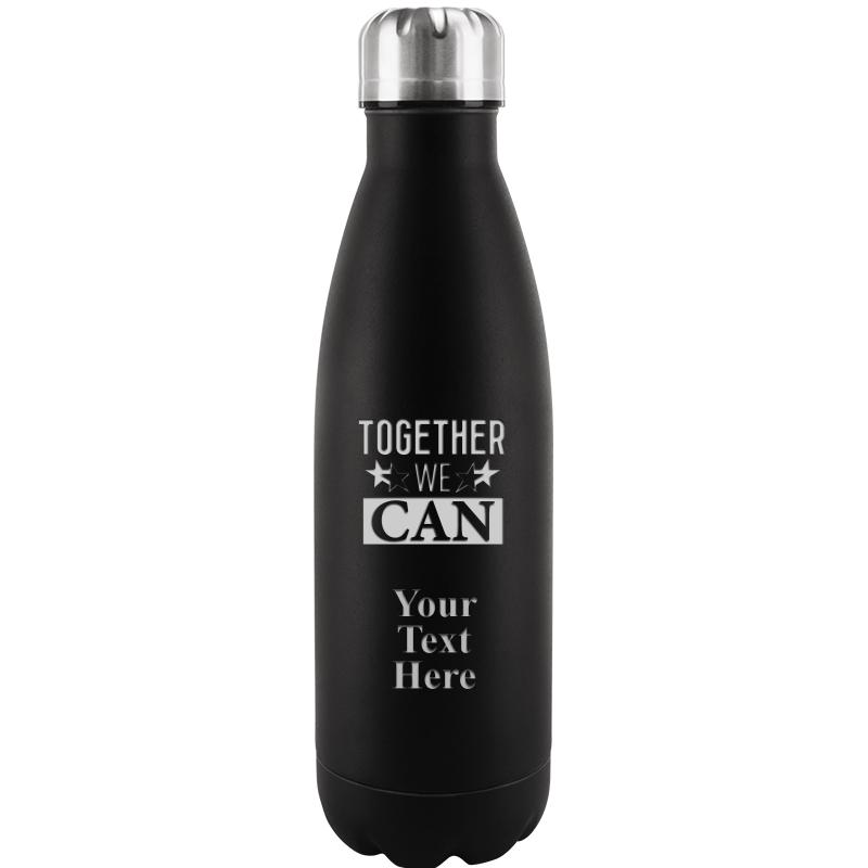 BLACK WATER BOTTLE 17 OZ