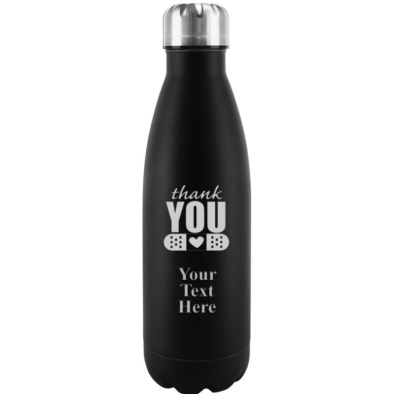 BLACK WATER BOTTLE 17 OZ