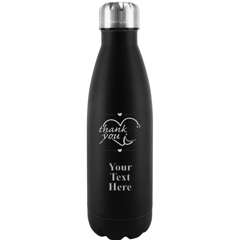BLACK WATER BOTTLE 17 OZ
