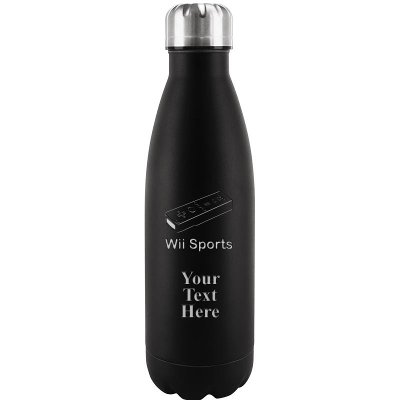 BLACK WATER BOTTLE 17 OZ