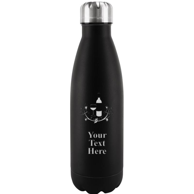 BLACK WATER BOTTLE 17 OZ