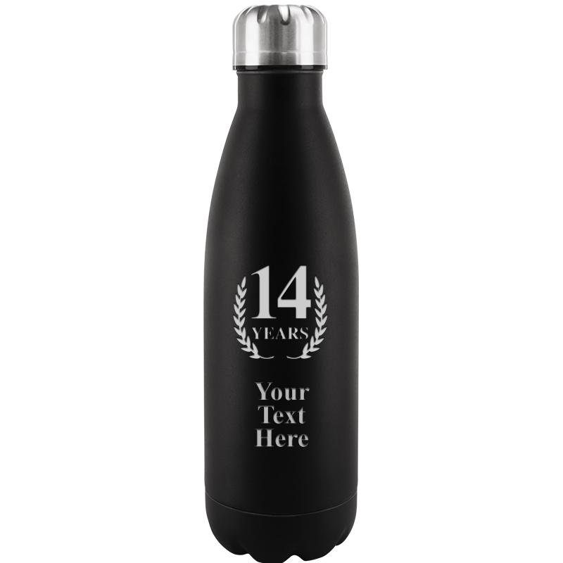 BLACK WATER BOTTLE 17 OZ