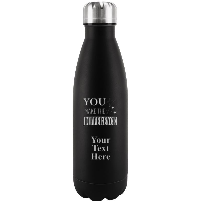 BLACK WATER BOTTLE 17 OZ