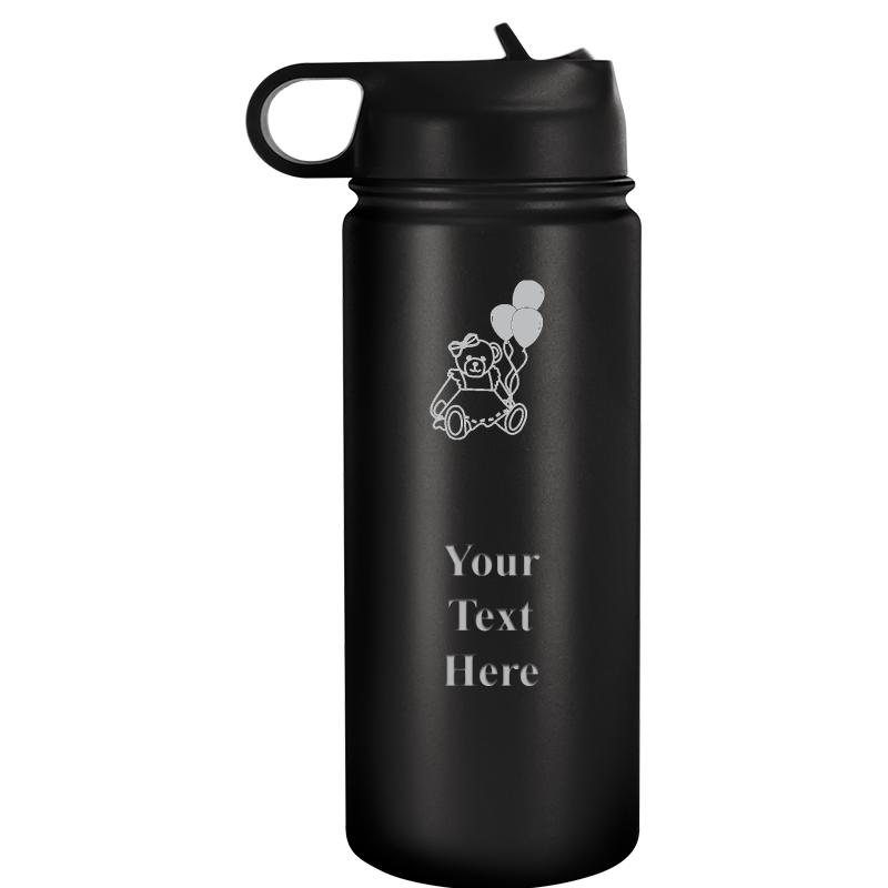 WATER BOTTLE 20OZ BLACK