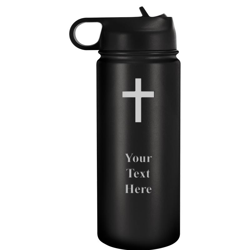 WATER BOTTLE 20OZ BLACK
