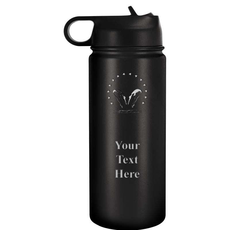 WATER BOTTLE 20OZ BLACK