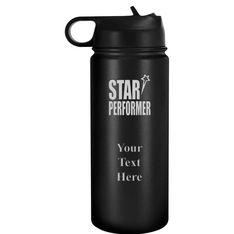 WATER BOTTLE 20OZ BLACK
