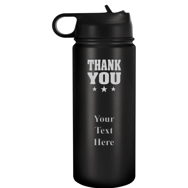 WATER BOTTLE 20OZ BLACK