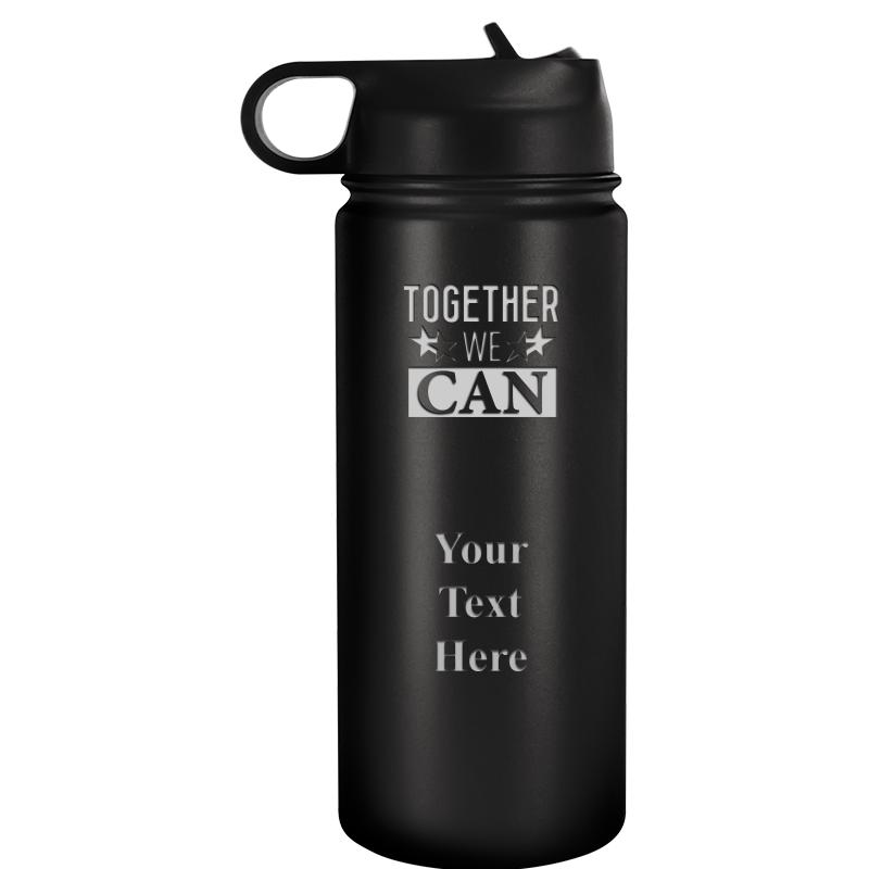 WATER BOTTLE 20OZ BLACK