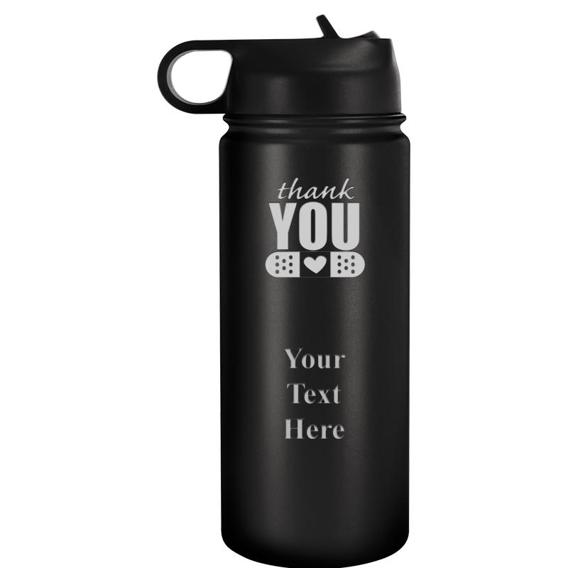 WATER BOTTLE 20OZ BLACK