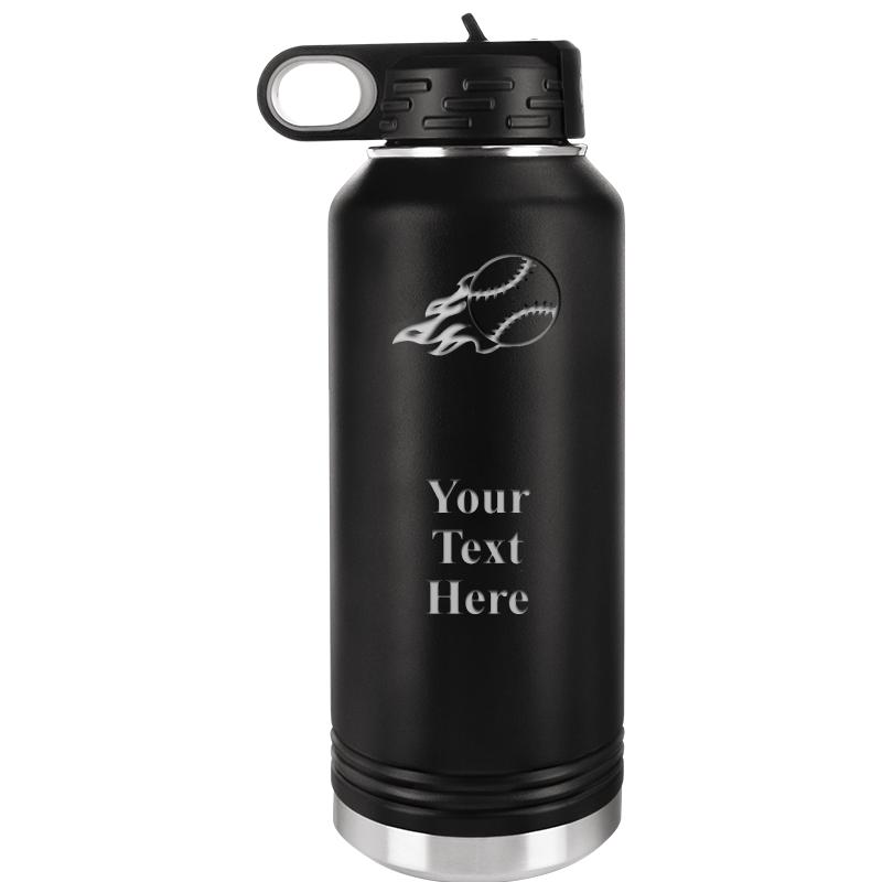 WATER BOTTLE 32OZ BLACK