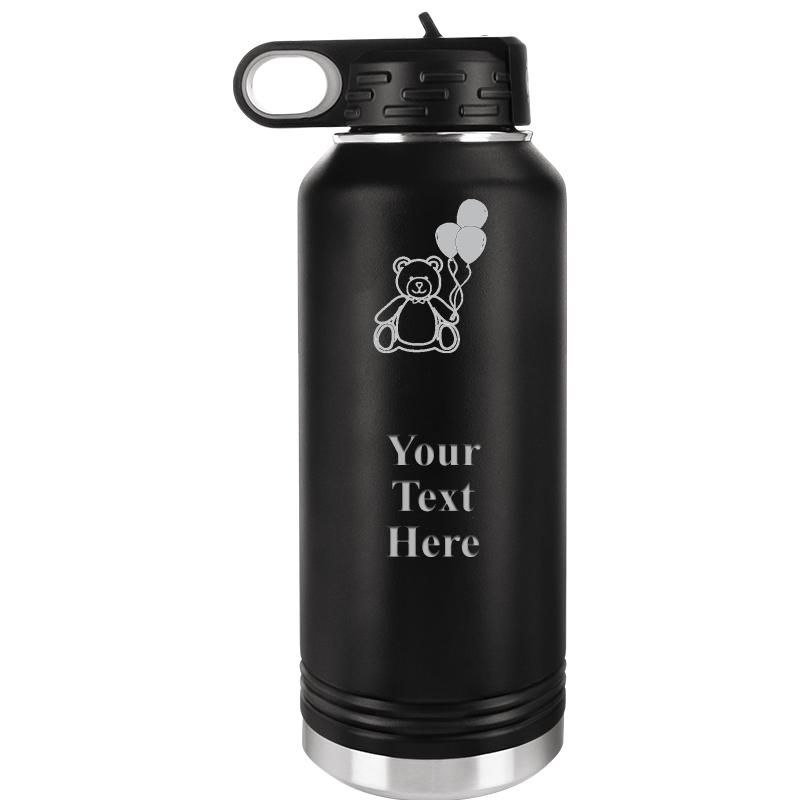 WATER BOTTLE 32OZ BLACK