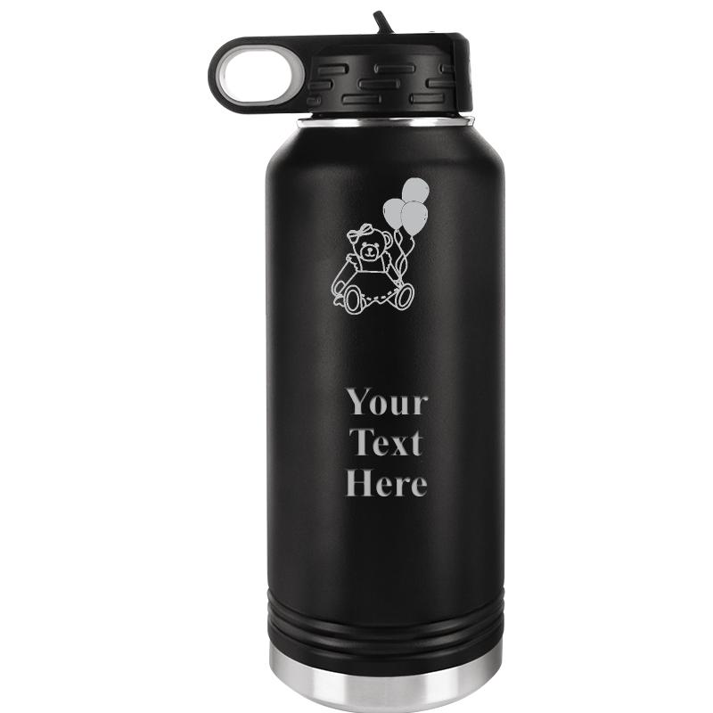 WATER BOTTLE 32OZ BLACK