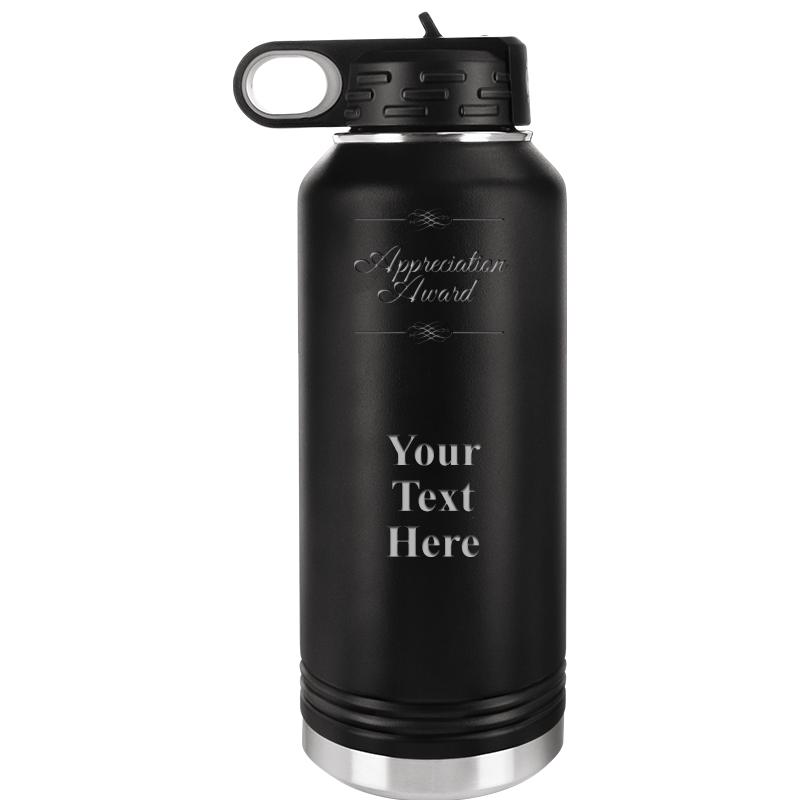 WATER BOTTLE 32OZ BLACK