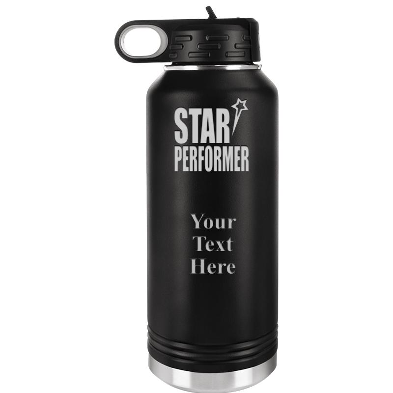 WATER BOTTLE 32OZ BLACK