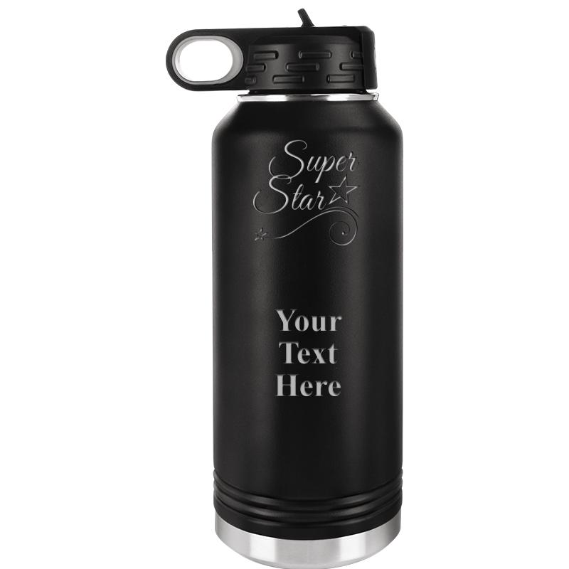 WATER BOTTLE 32OZ BLACK