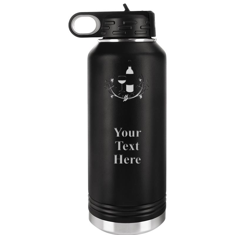WATER BOTTLE 32OZ BLACK