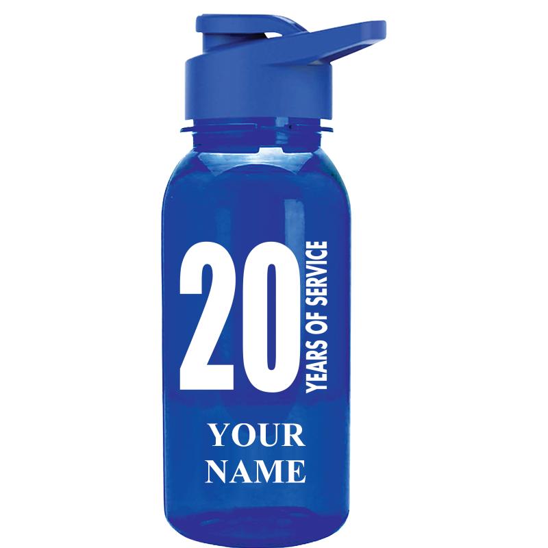 WATER BOTTLE 18OZ BLUE
