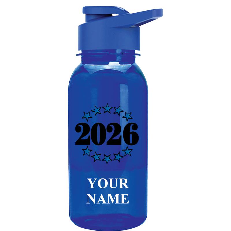 WATER BOTTLE 18OZ BLUE
