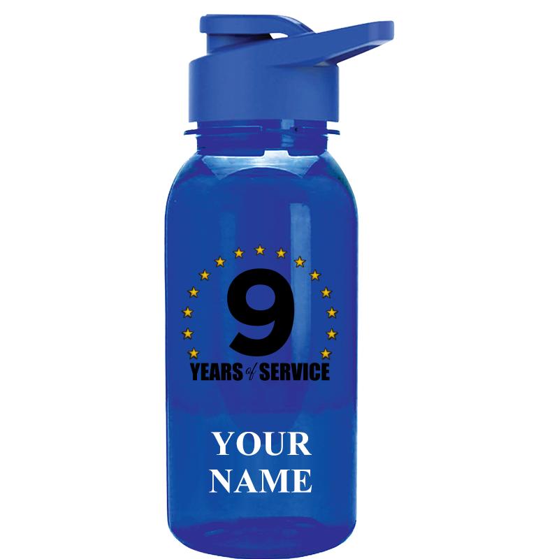 WATER BOTTLE 18OZ BLUE