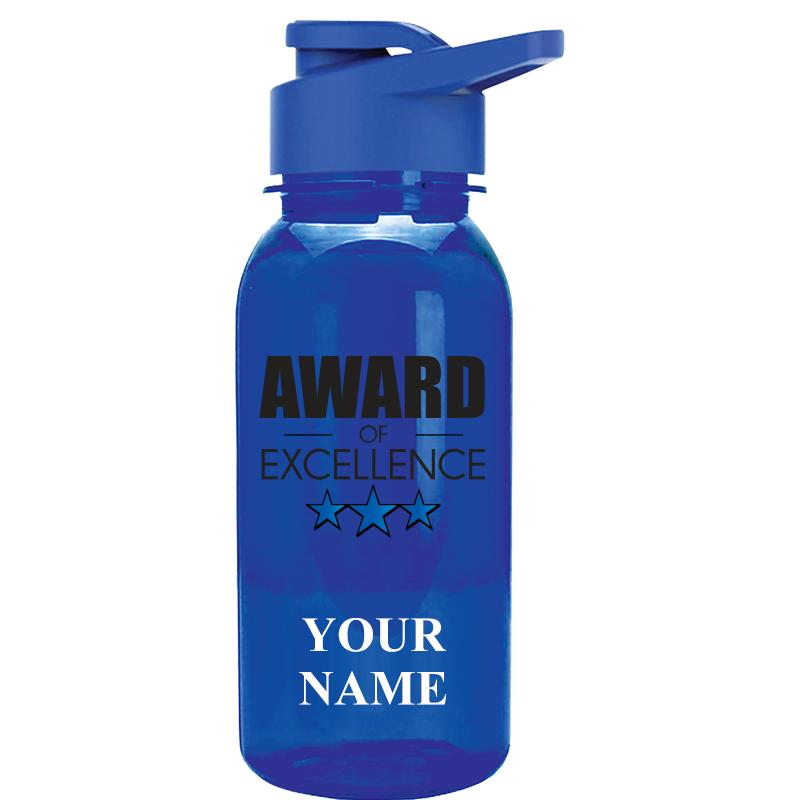WATER BOTTLE 18OZ BLUE