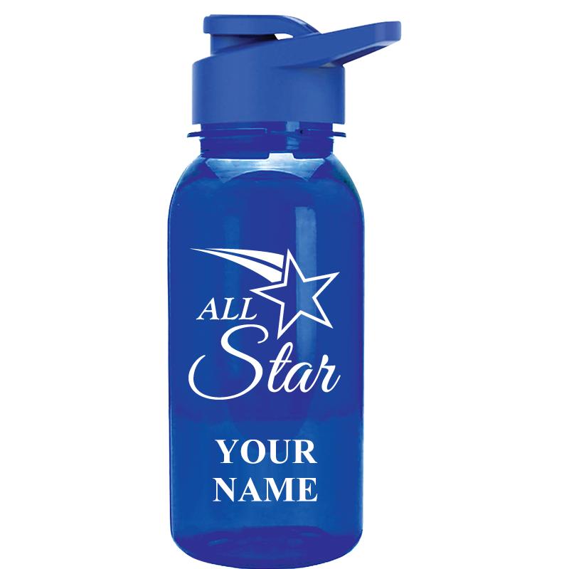 WATER BOTTLE 18OZ BLUE