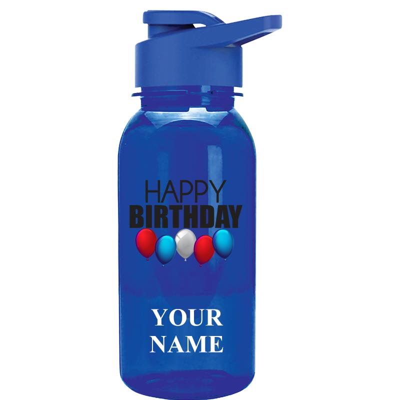 WATER BOTTLE 18OZ BLUE