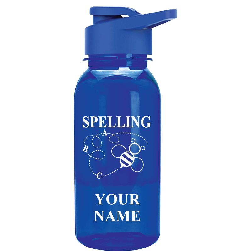 WATER BOTTLE 18OZ BLUE