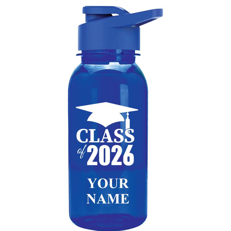WATER BOTTLE 18OZ BLUE