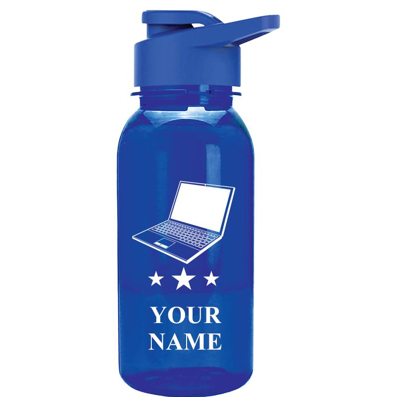 WATER BOTTLE 18OZ BLUE