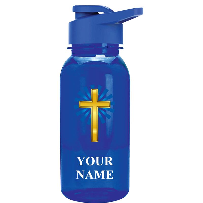 WATER BOTTLE 18OZ BLUE