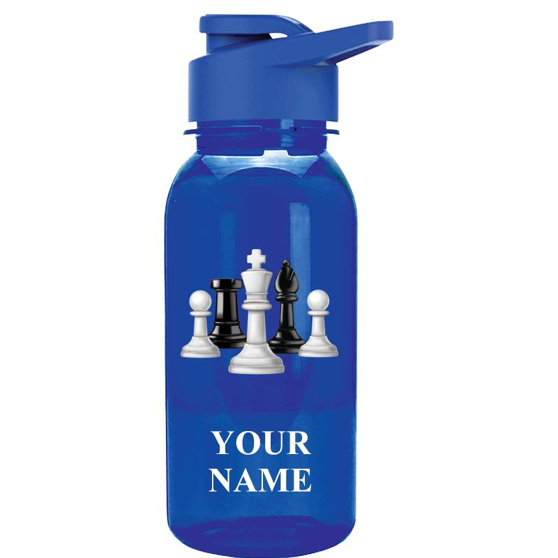 WATER BOTTLE 18OZ BLUE
