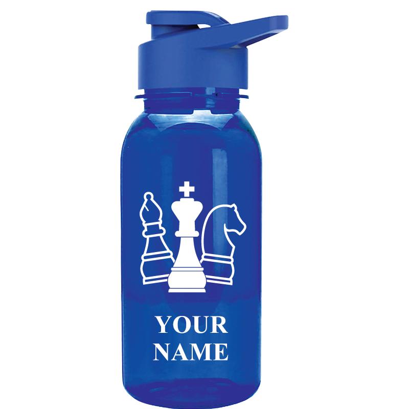 WATER BOTTLE 18OZ BLUE
