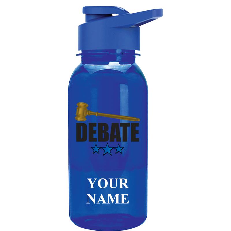 WATER BOTTLE 18OZ BLUE