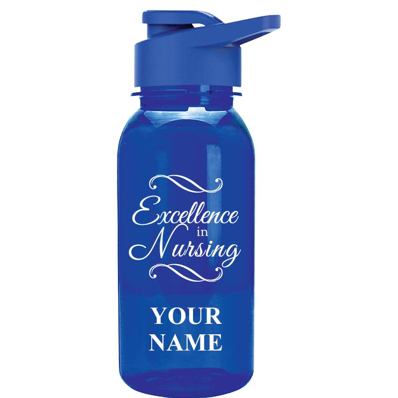 WATER BOTTLE 18OZ BLUE