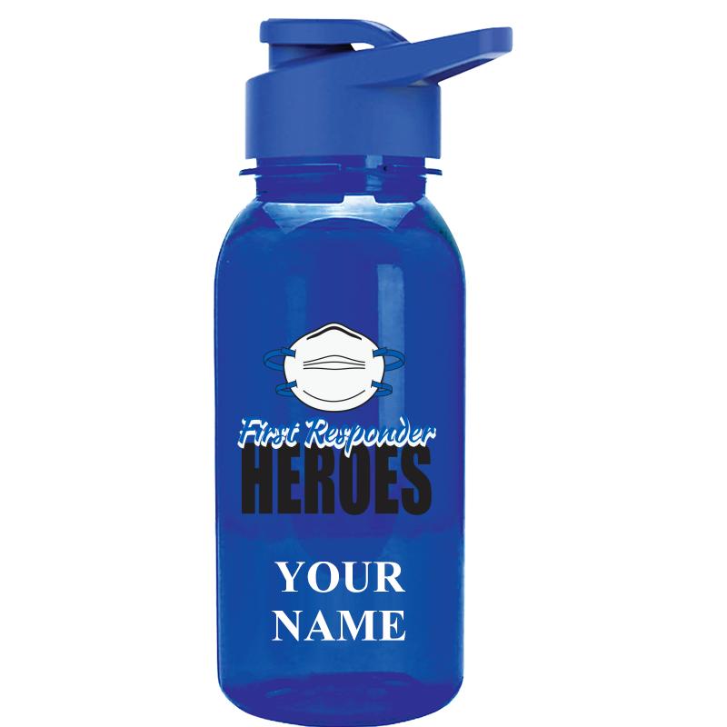 WATER BOTTLE 18OZ BLUE