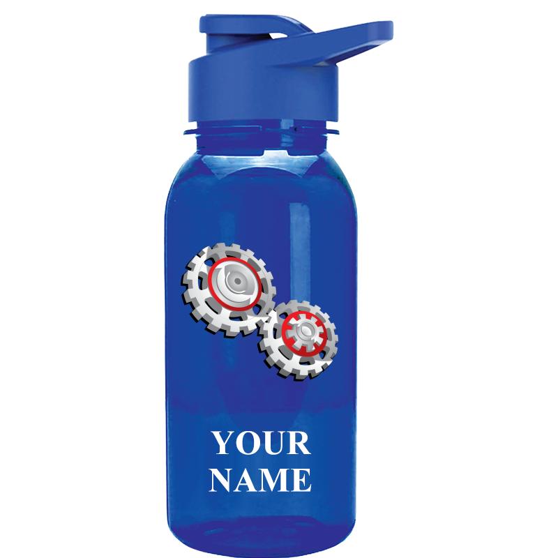 WATER BOTTLE 18OZ BLUE
